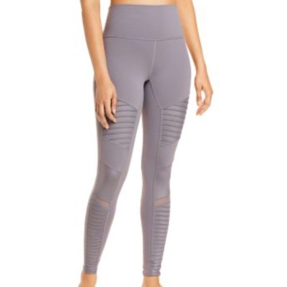 Alo Size S Moto Leggings Light Pink Mauve